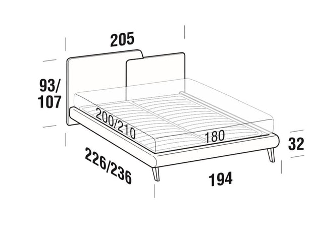 Letto matrimoniale Toget Blu (5)