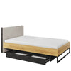 Letto per bambini/adolescenti a 1 cassetto e illuminazione LED Teen Flex TF17 Naturale, 120 x 200 cm (1)