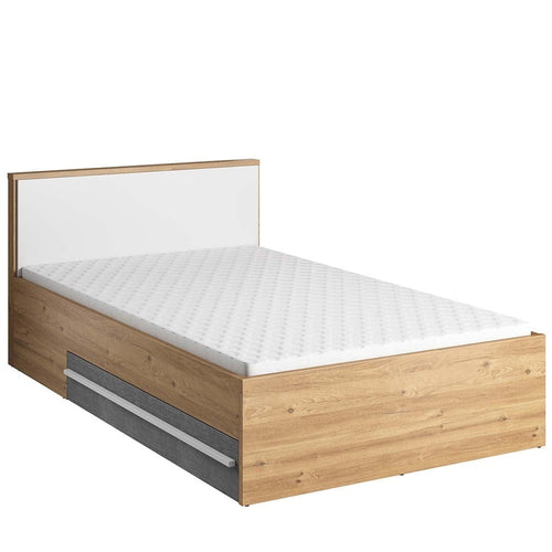 Letto per bambini/adolescenti a 2 cassetti Plano 10 Quercia, 120 x 200 cm