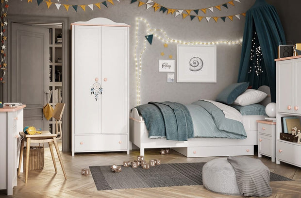 Letto per bambini/adolescenti Luna 08 Bianco, 90 x 200 cm (2)