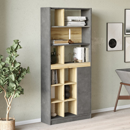 Libreria con 1 anta Luvio Alto LV20-KR Grigio