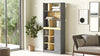 Libreria con 1 anta Luvio Alto LV20-KR Grigio (3)