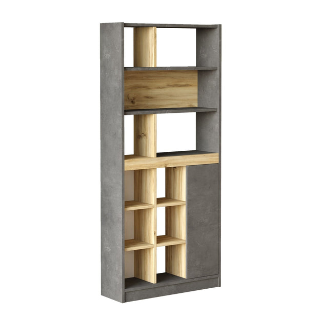 Libreria con 1 anta Luvio Alto LV20-KR Grigio (4)