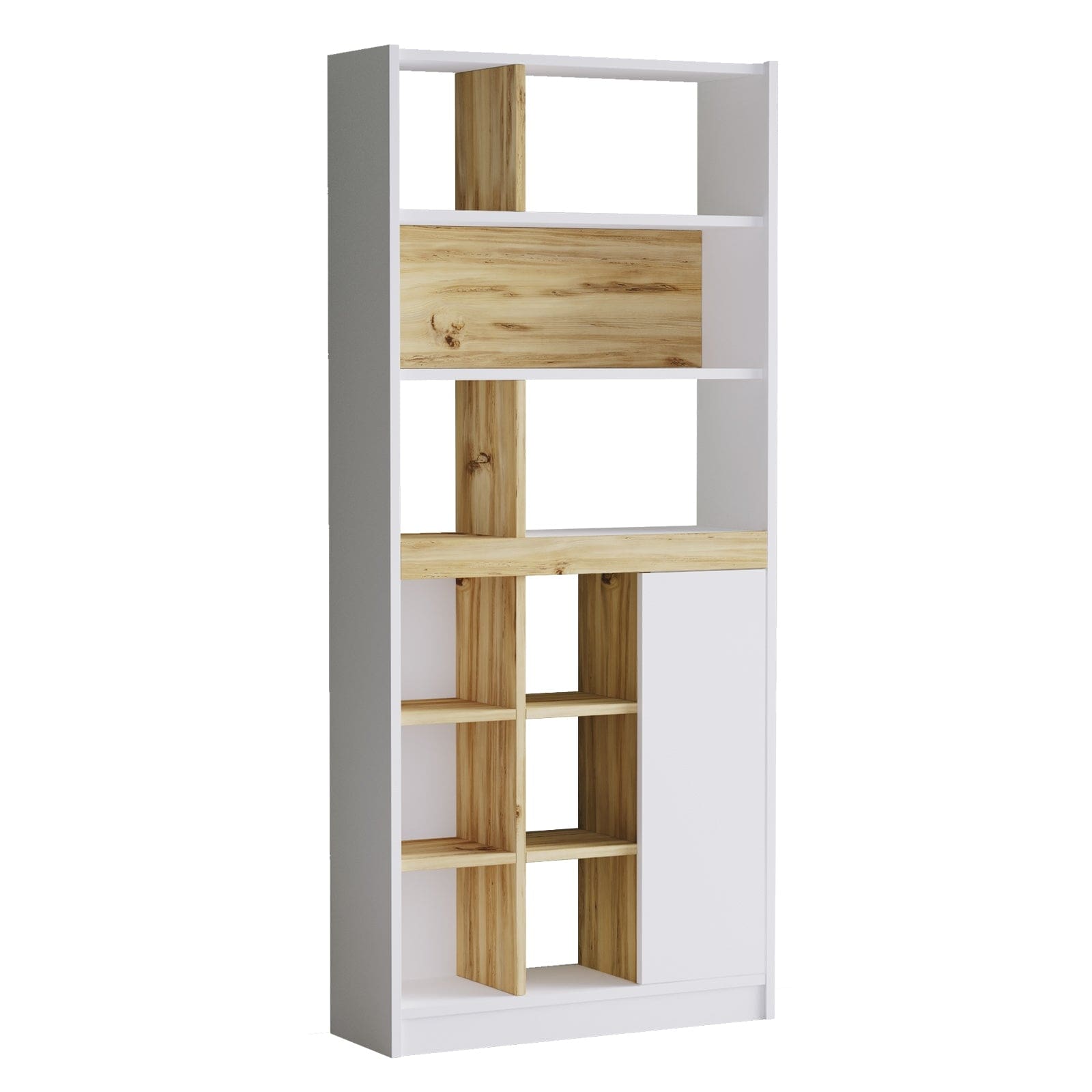 Libreria con 1 anta Luvio Alto LV20-WK Bianco (4)