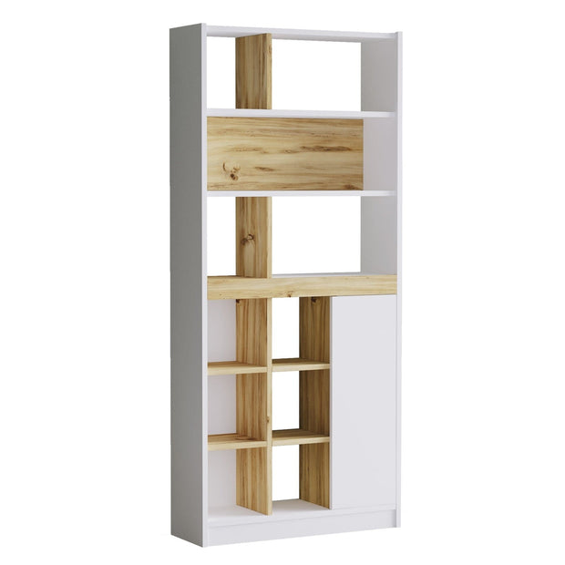 Libreria con 1 anta Luvio Alto LV20-WK Bianco (4)