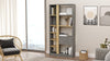 Libreria con 1 anta Luvio LV21-KR Grigio (3)