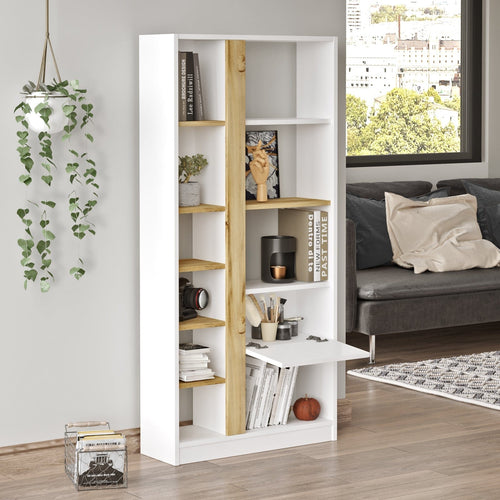 Libreria con 1 anta Luvio LV21-WK Bianco (1)