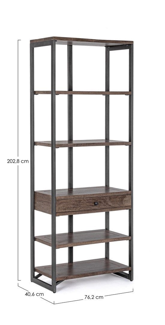 Libreria con 1 cassetto Calixte Naturale (9)