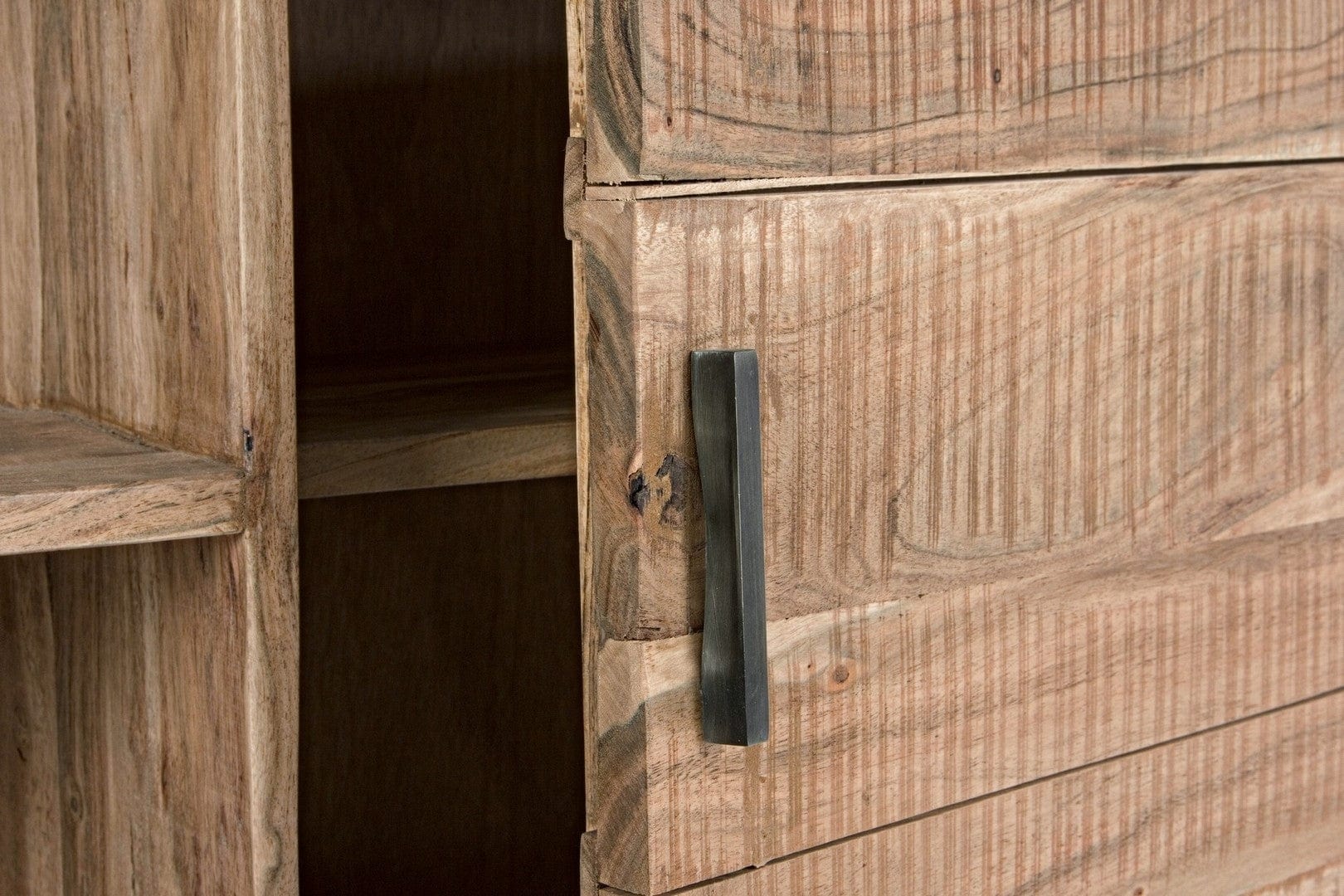 Libreria con 2 cassetti e 2 ante Elmer Naturale (5)