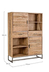 Libreria con 2 cassetti e 2 ante Elmer Naturale (6)