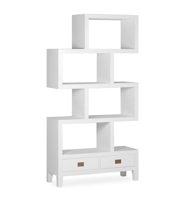 Libreria con 2 cassetti Everest Bianco