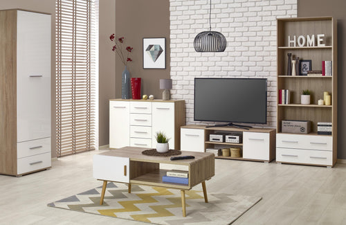 Libreria con 2 cassetti Liamis REG-3 Quercia (1)