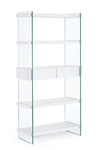 Libreria con 2 cassetti Line Bianco