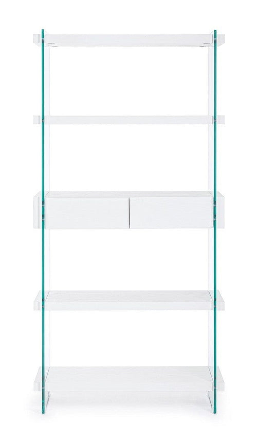 Libreria con 2 cassetti Line Bianco (1)
