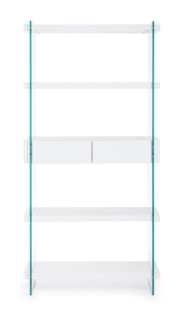 Libreria con 2 cassetti Line Bianco (1)