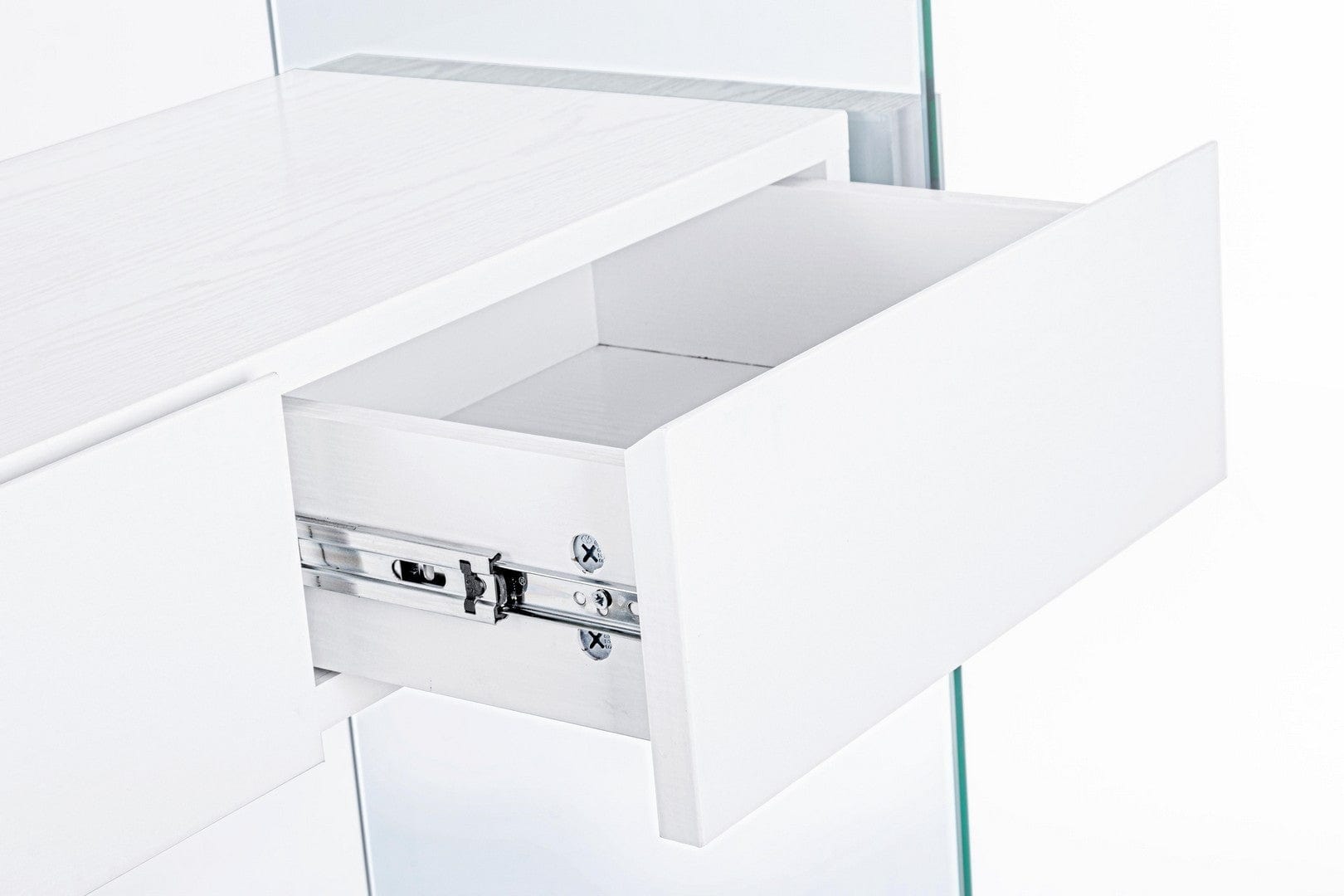 Libreria con 2 cassetti Line Bianco (4)