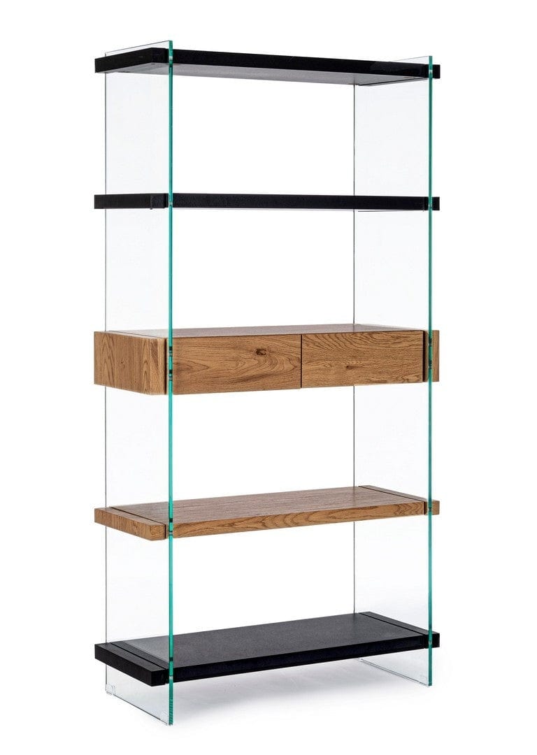 Libreria con 2 cassetti Line Naturale