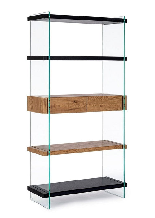 Libreria con 2 cassetti Line Naturale