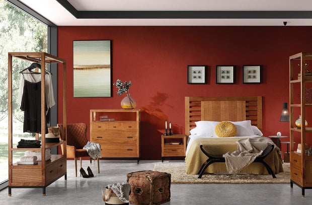 Libreria con 2 cassetti Madhu Naturale (1)