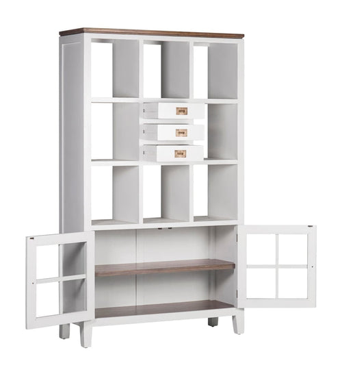 Libreria con 3 cassetti e 2 ante Everest Bianco (1)