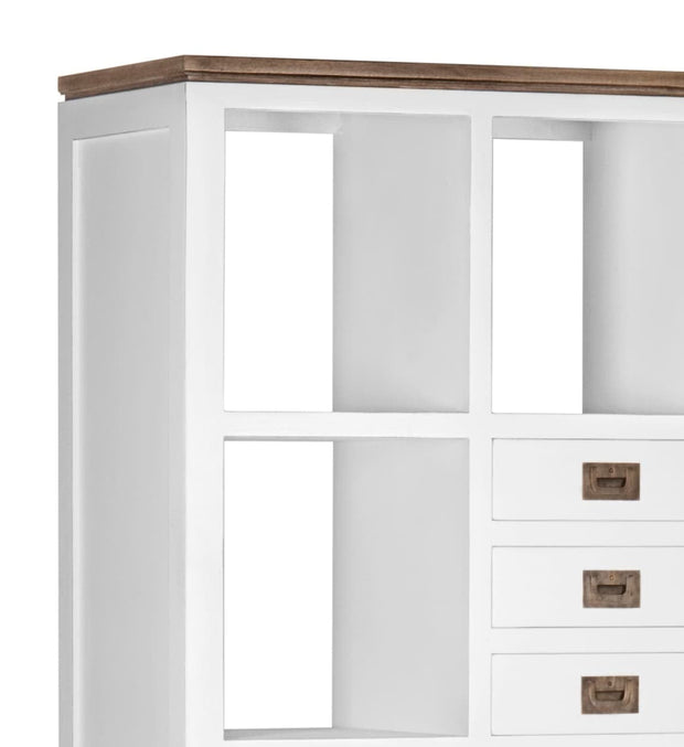 Libreria con 3 cassetti e 2 ante Everest Bianco (3)