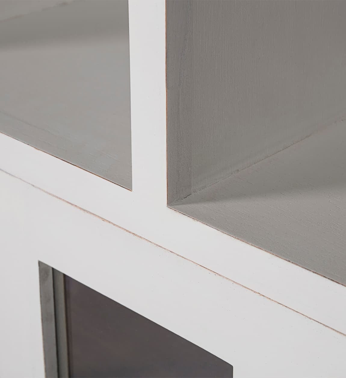 Libreria con 3 cassetti e 2 ante Everest Bianco (4)