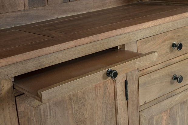 Libreria con 4 cassetti e 3 ante Domitille Naturale (5)