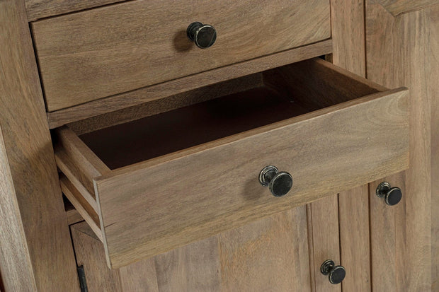 Libreria con 4 cassetti e 3 ante Domitille Naturale (6)