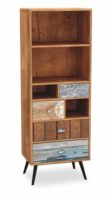 Libreria con 4 cassetti Mezani REG-1 Multicolore
