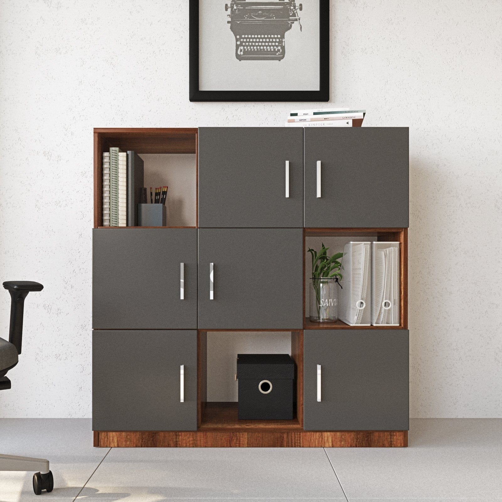 Libreria con 6 ante Vario VO7-BA Quercia (2)