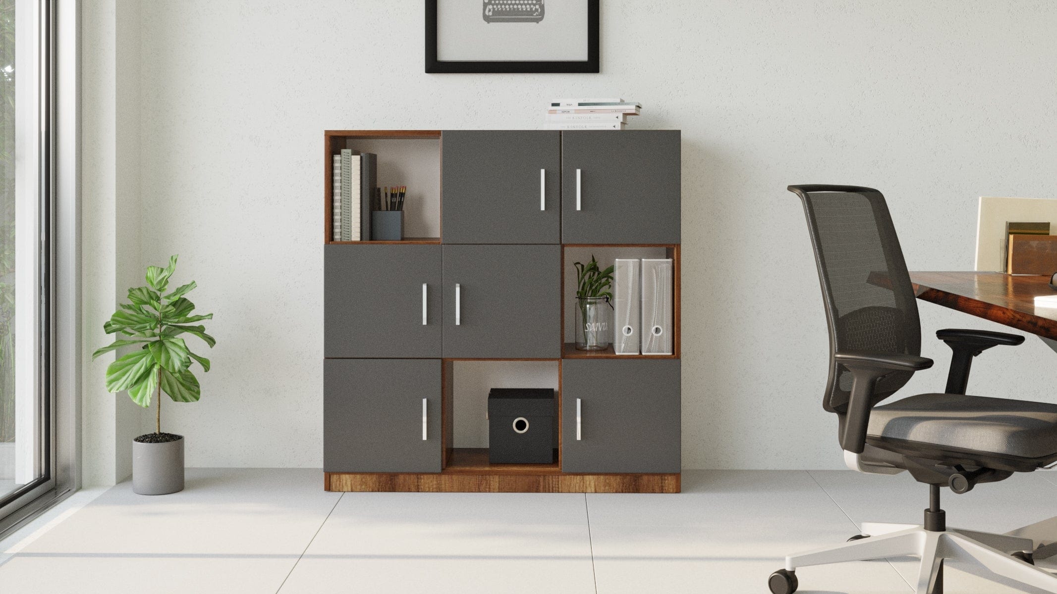 Libreria con 6 ante Vario VO7-BA Quercia (3)