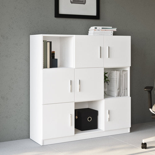 Libreria con 6 ante Vario VO7-W Bianco
