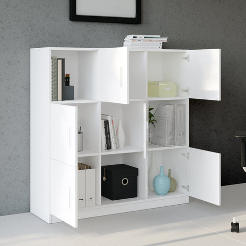 Libreria con 6 ante Vario VO7-W Bianco (1)