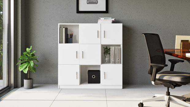Libreria con 6 ante Vario VO7-W Bianco (3)