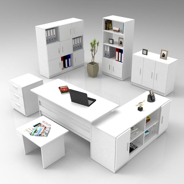 Libreria con 6 ante Vario VO7-W Bianco (4)