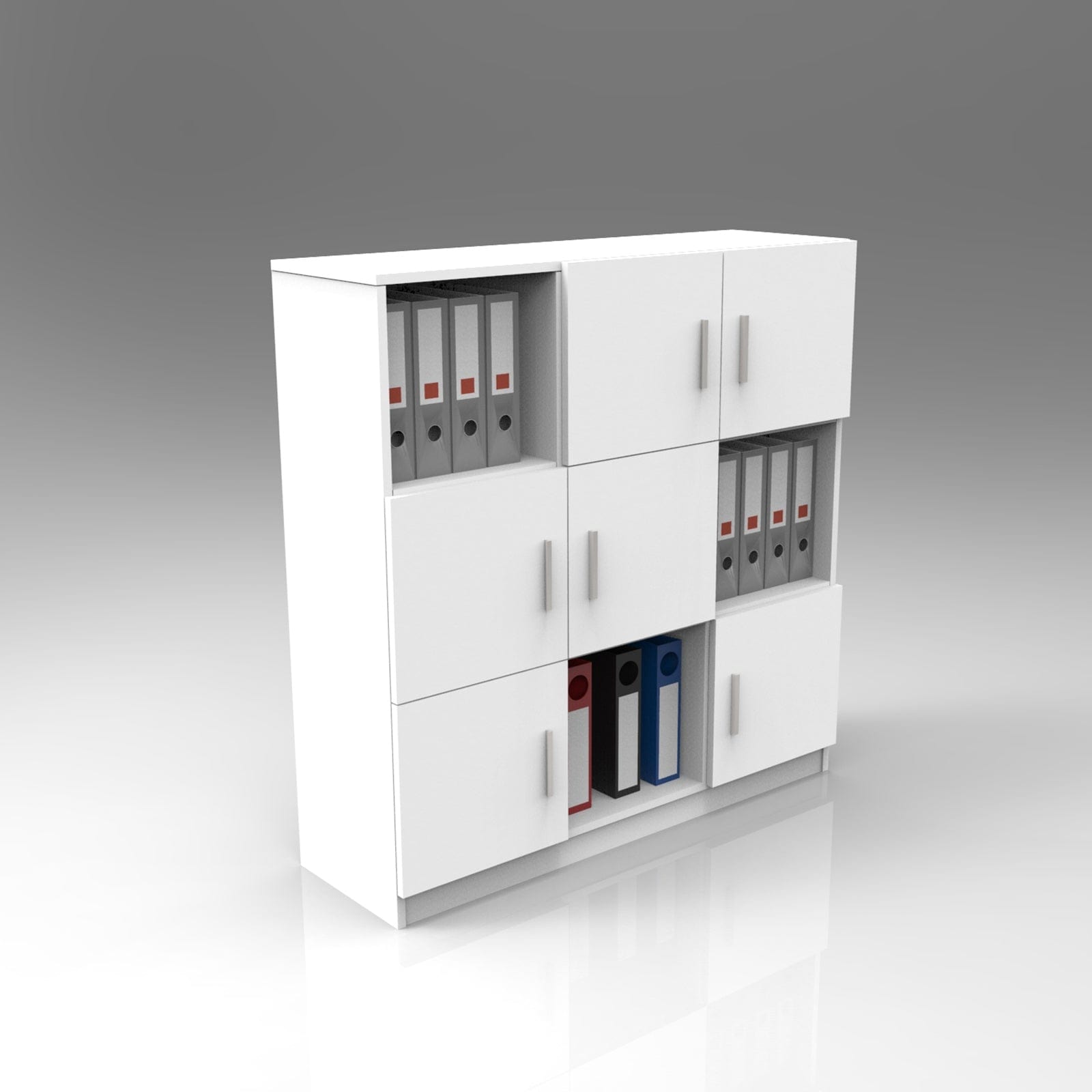 Libreria con 6 ante Vario VO7-W Bianco (5)