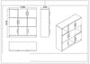 Libreria con 6 ante Vario VO7-W Bianco (7)