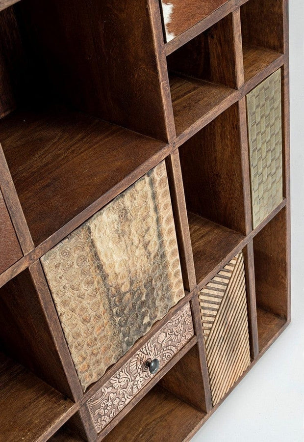 Libreria con 7 cassetti e 10 ante Dhaval Naturale (5)