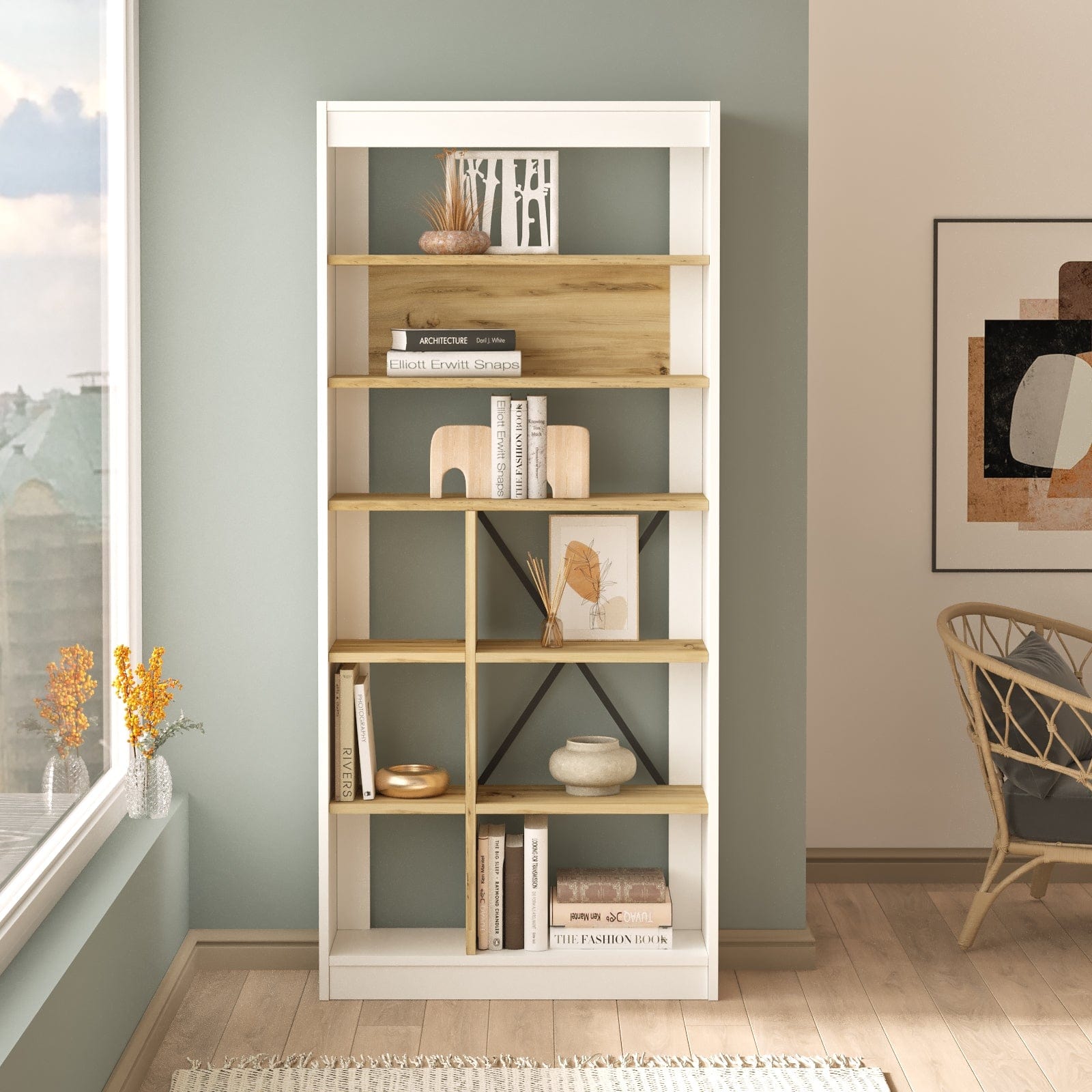 Libreria Luvio Alto TLV19-WK Bianco (2)