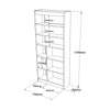 Libreria Luvio Alto TLV19-WK Bianco (5)