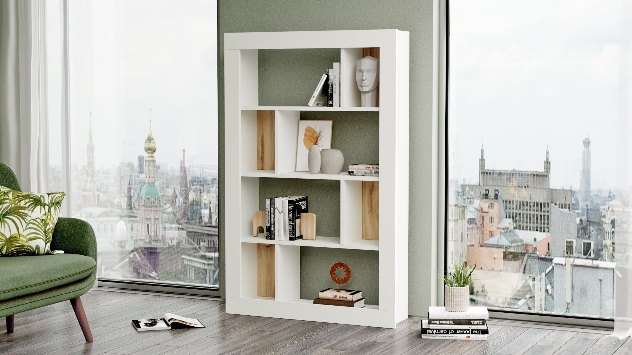 Libreria Luvio Large LV22-WK Bianco (1)
