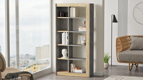 Libreria Luvio Media LV23-KR Grigio (1)