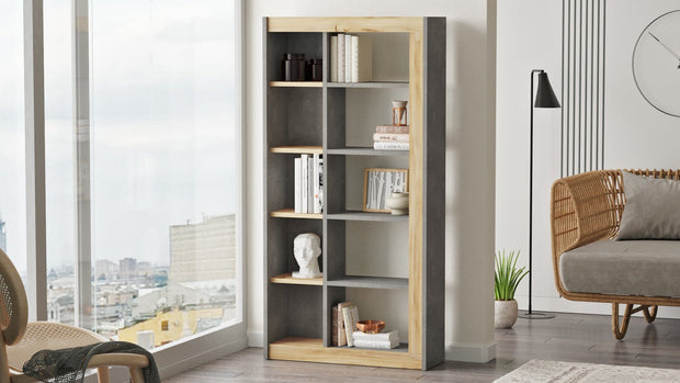 Libreria Luvio Media LV23-KR Grigio (1)