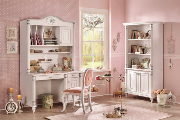 Libreria per bambini e ragazzi a 2 ante, Romantic Large White, l96xl42xh187 cm (2)