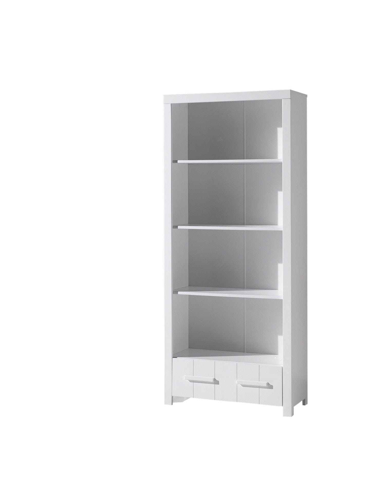 Libreria per bambini in pino e MDF con 1 cassetto Erik White, L87xL39xH205 cm (3)