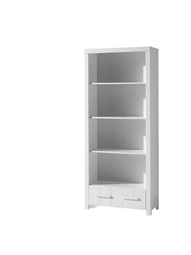 Libreria per bambini in pino e MDF con 1 cassetto Erik White, L87xL39xH205 cm (3)