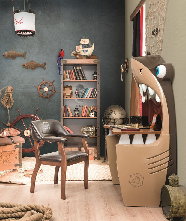Libreria per bambini, Pirata Brown, l71xl33xh183 cm (5)