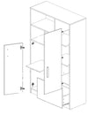 Libreria per bambini Pok 05 Grigio (1)