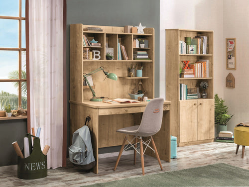 Libreria per ragazzi a 2 ante, Mocha Large Natur, l73xL33xH169 cm (1)