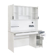 Libreria sospesa a 2 ante in legno Bianco Grande, l136xL28xH104 cm (3)